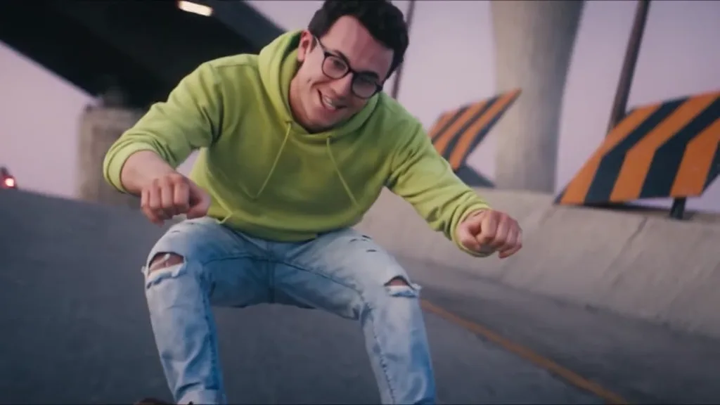 Two friends in the Crazy Frog AI meme