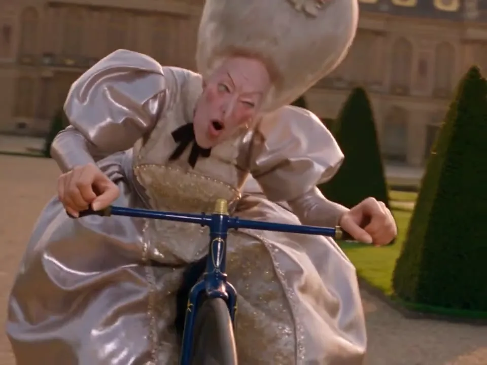 Grandma rider in the Crazy Frog AI meme