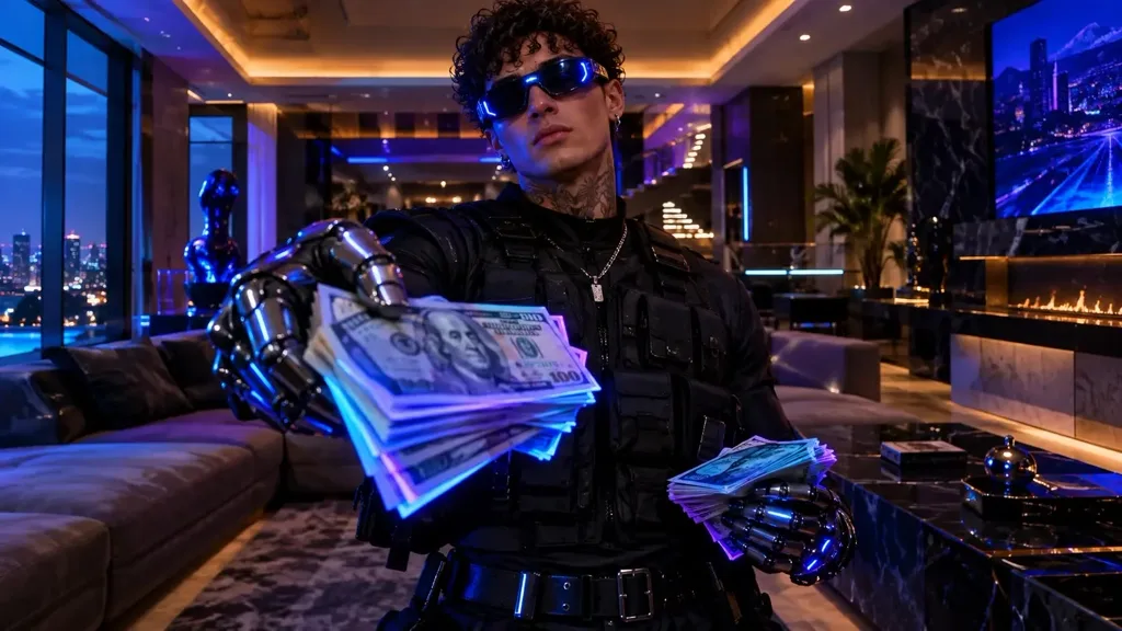 Cyberpunk in the Money Flex meme
