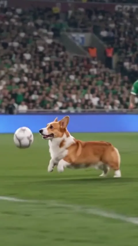 Dog in the Ozil Goal AI meme