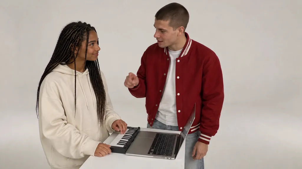 Best friends at one keyboard in the Alors on Danse AI meme